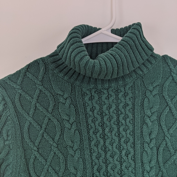 Emerald green Lands End Sweater - Picture 2 of 5
